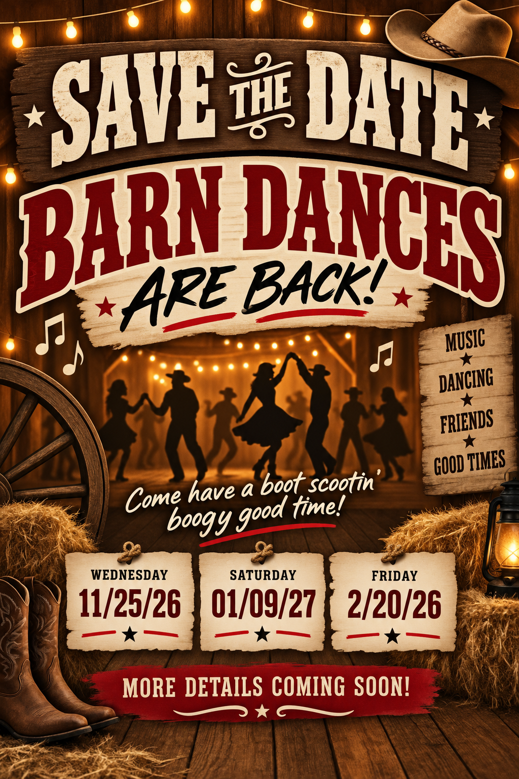 Save the Date — Barn Dances Are Back!