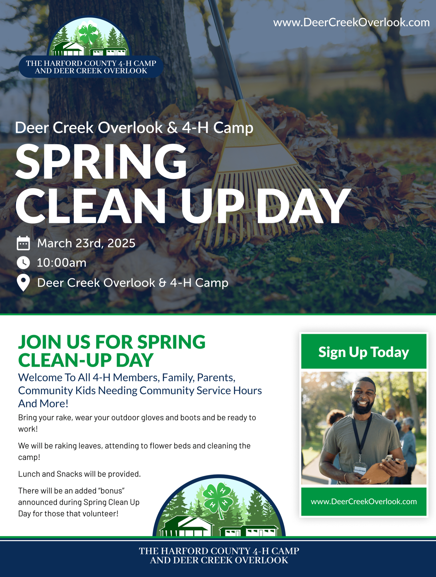 Deer Creek Overlook Spring Cleanup